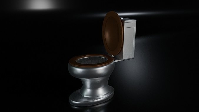 Toilet Low-poly 3D model