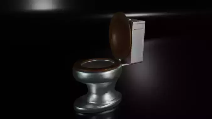 Toilet Low-poly 3D model