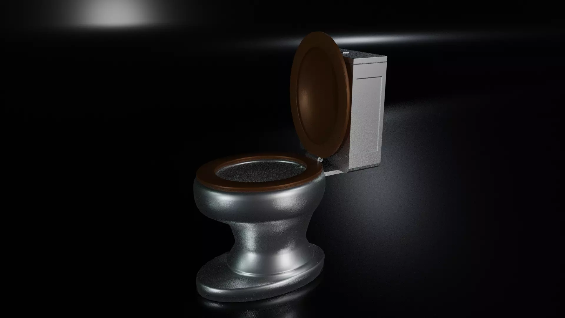 Toilet Low-poly 3D model_0