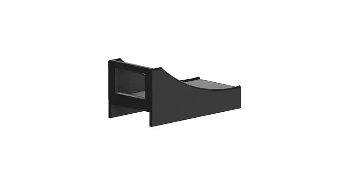 Reddot 3d model slatwall shelf bracket 3D print model