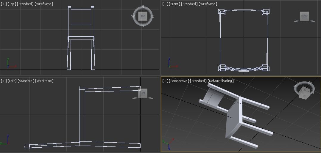 Chair wooden Free 3D model_15