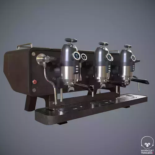 COFFEE MACHINE SANREMO OPERA  BROWN ESPRESSO PBR Texture Model 3D model