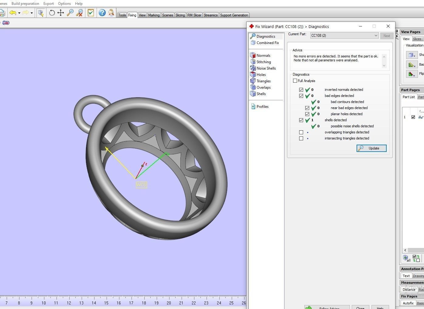 Pendant Oval Gem Bezel Setting With Bail 3D CAD Model-CC108 3D print model_12