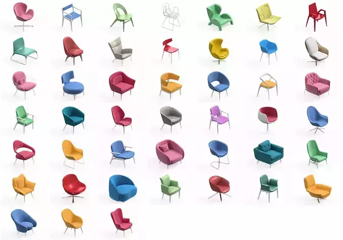 Armchair Modern Collection 45x 