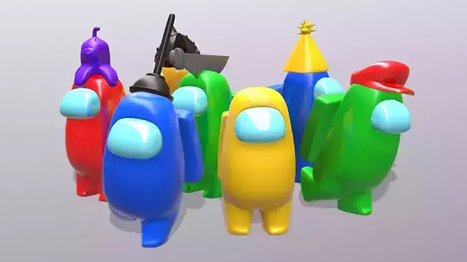 Among Us Model Kit with stand