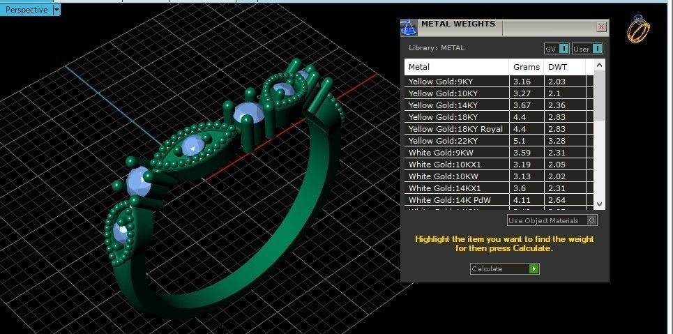 Diamond engagement and wedding band ring set 3D print Model 3D print model_10