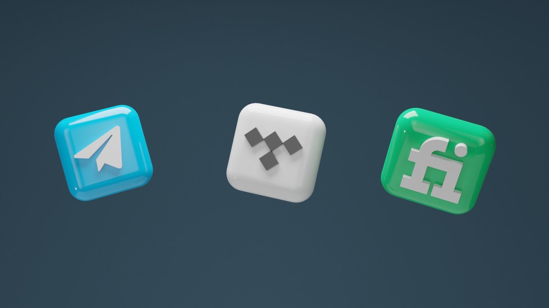 3D SOCIAL MEDIA ICONS Low-poly 3D model_17