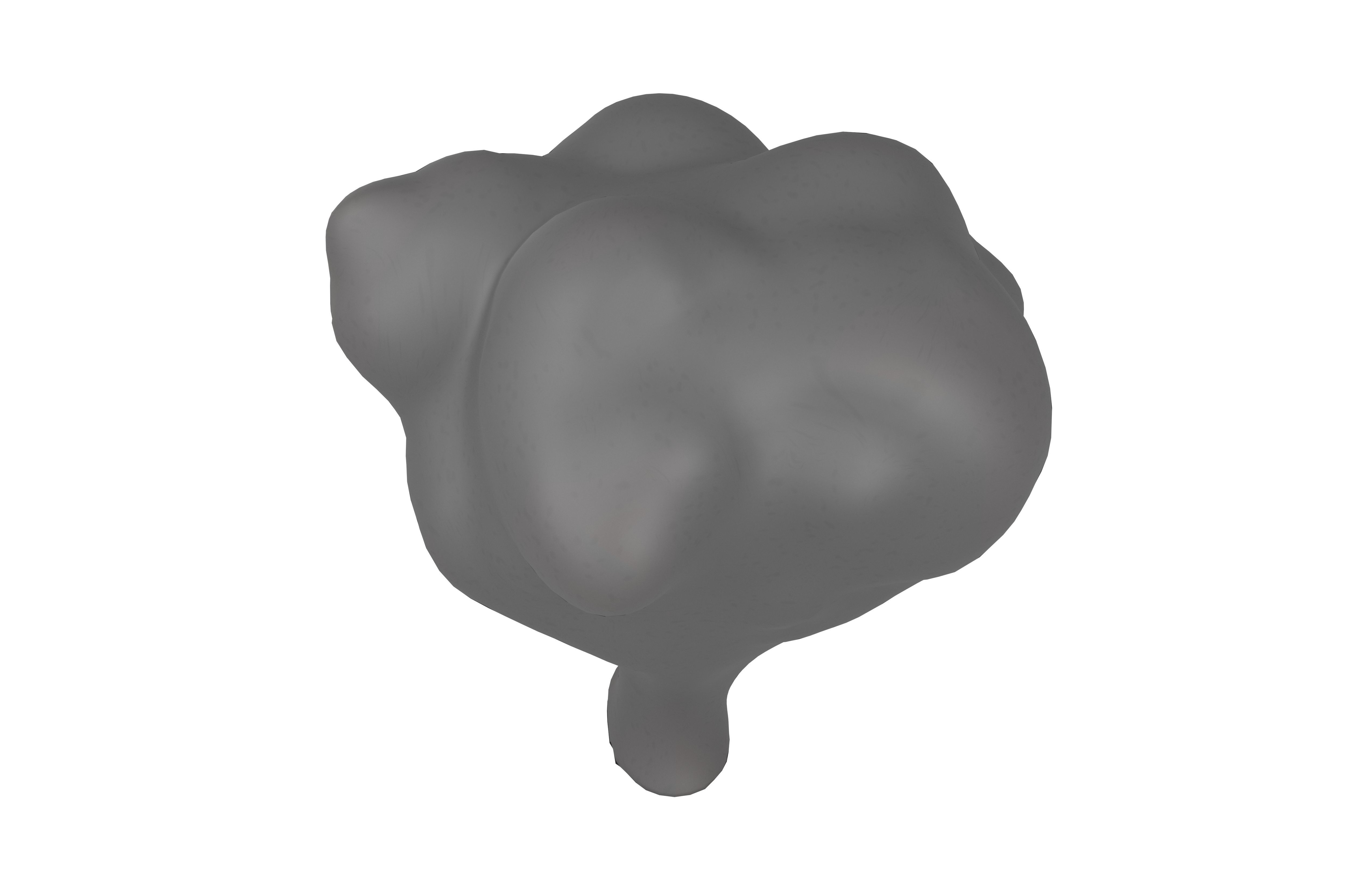 Cartoon Boom Cloud v1 003 Low-poly 3D model_2