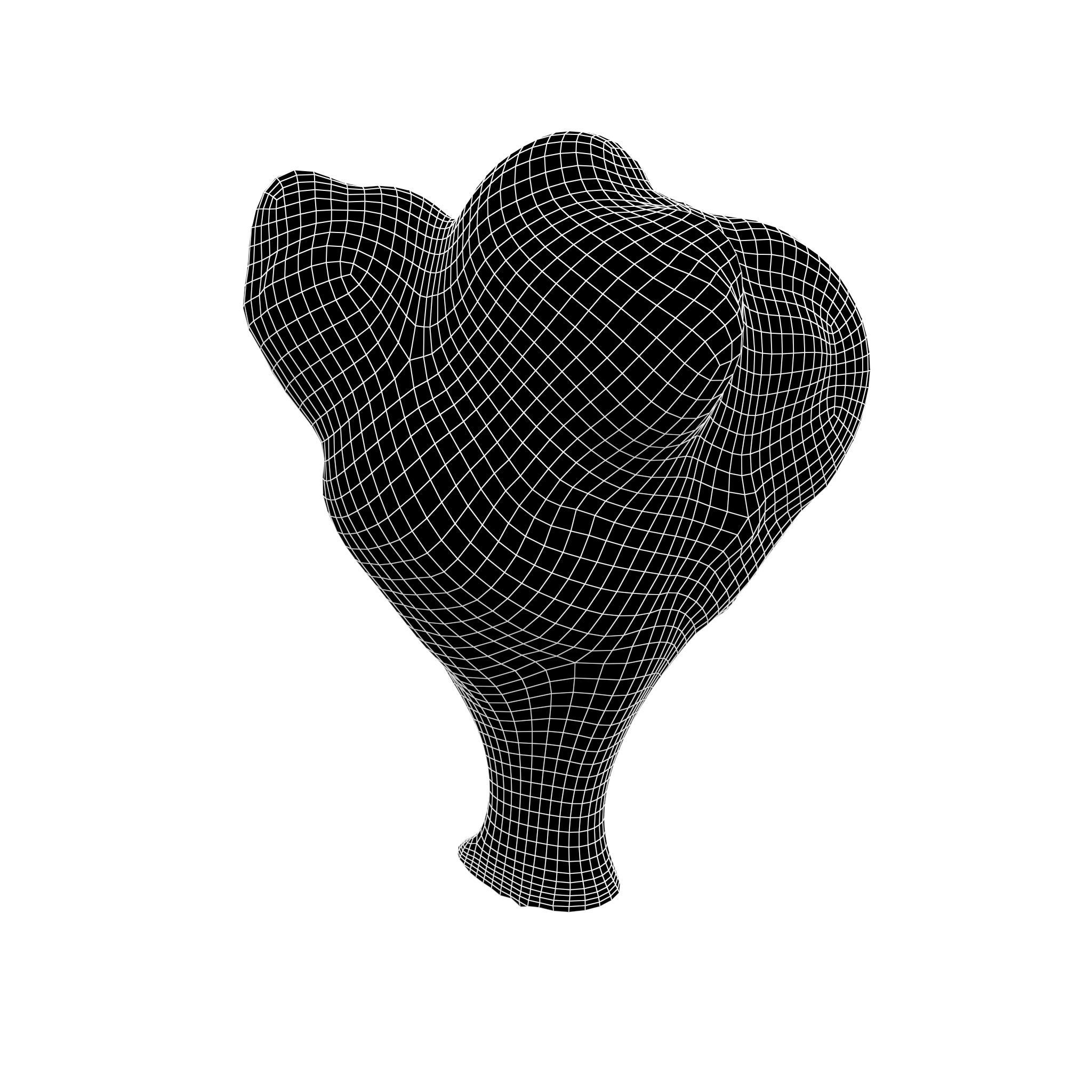 Cartoon Boom Cloud v1 003 Low-poly 3D model_4