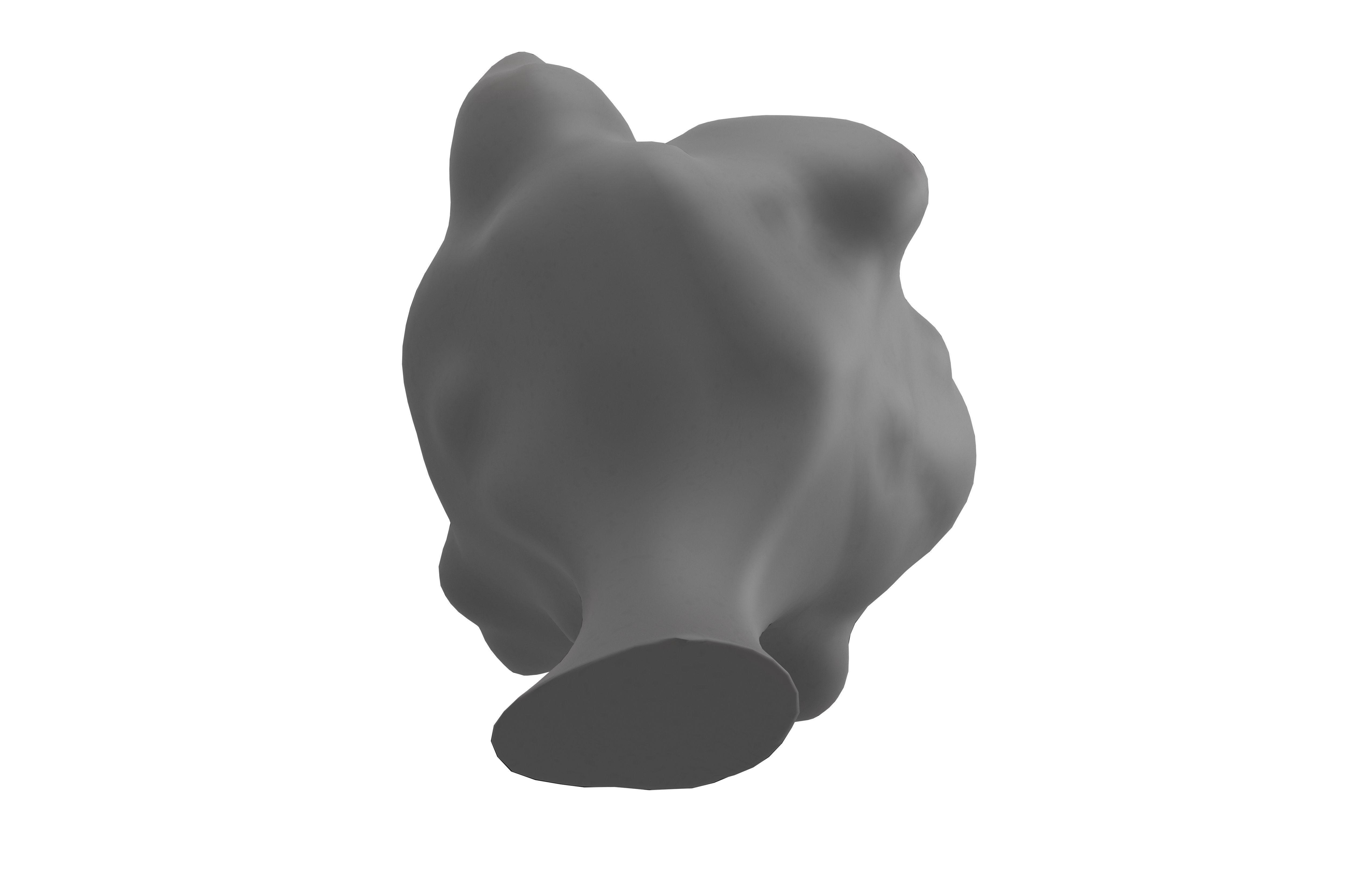 Cartoon Boom Cloud v1 003 Low-poly 3D model_3