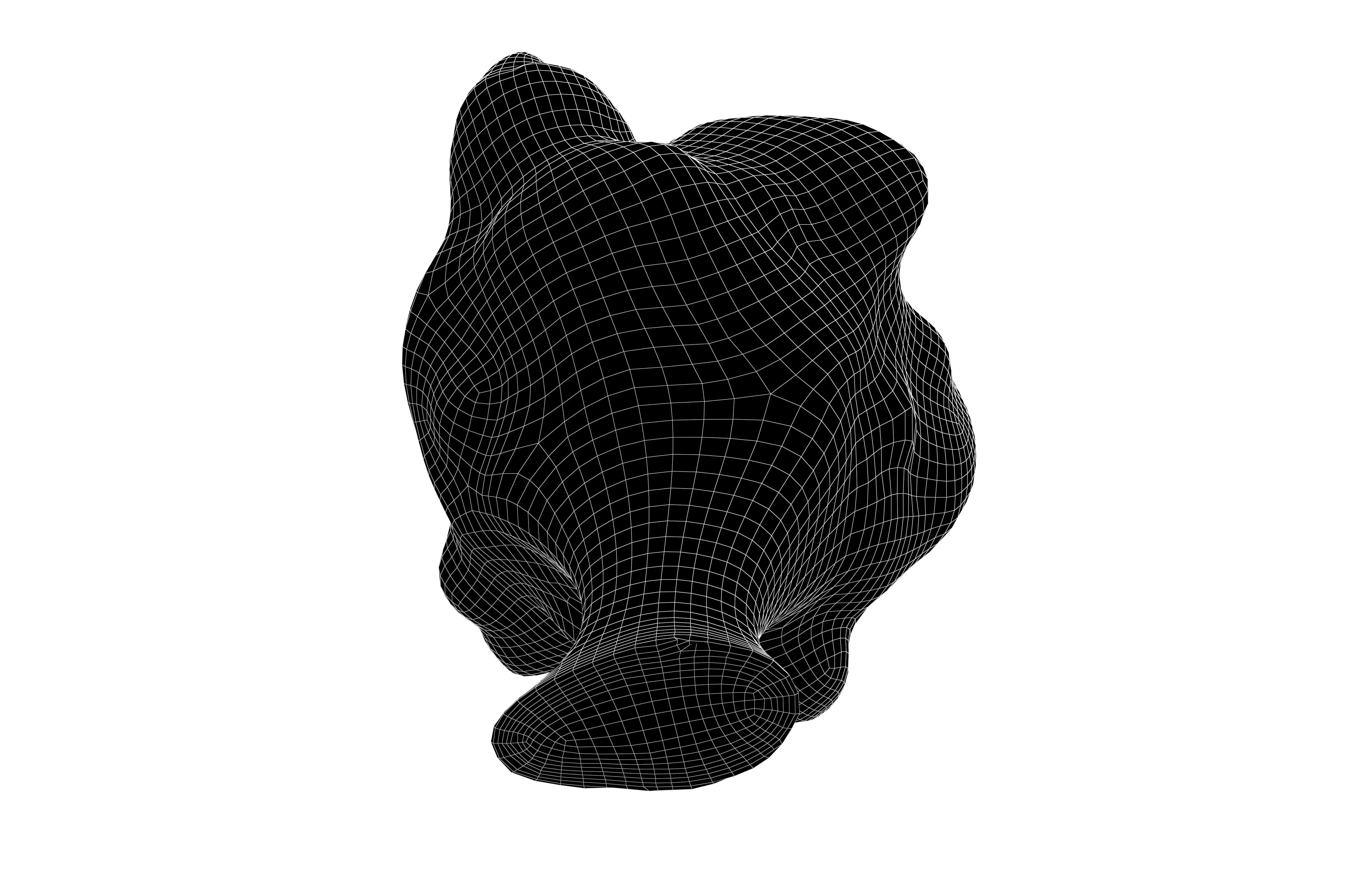 Cartoon Boom Cloud v1 003 Low-poly 3D model_7