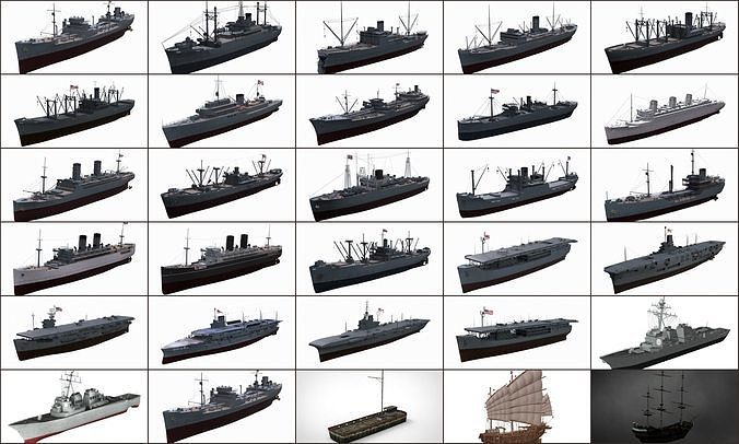 Collection 29 model Ship  3D model