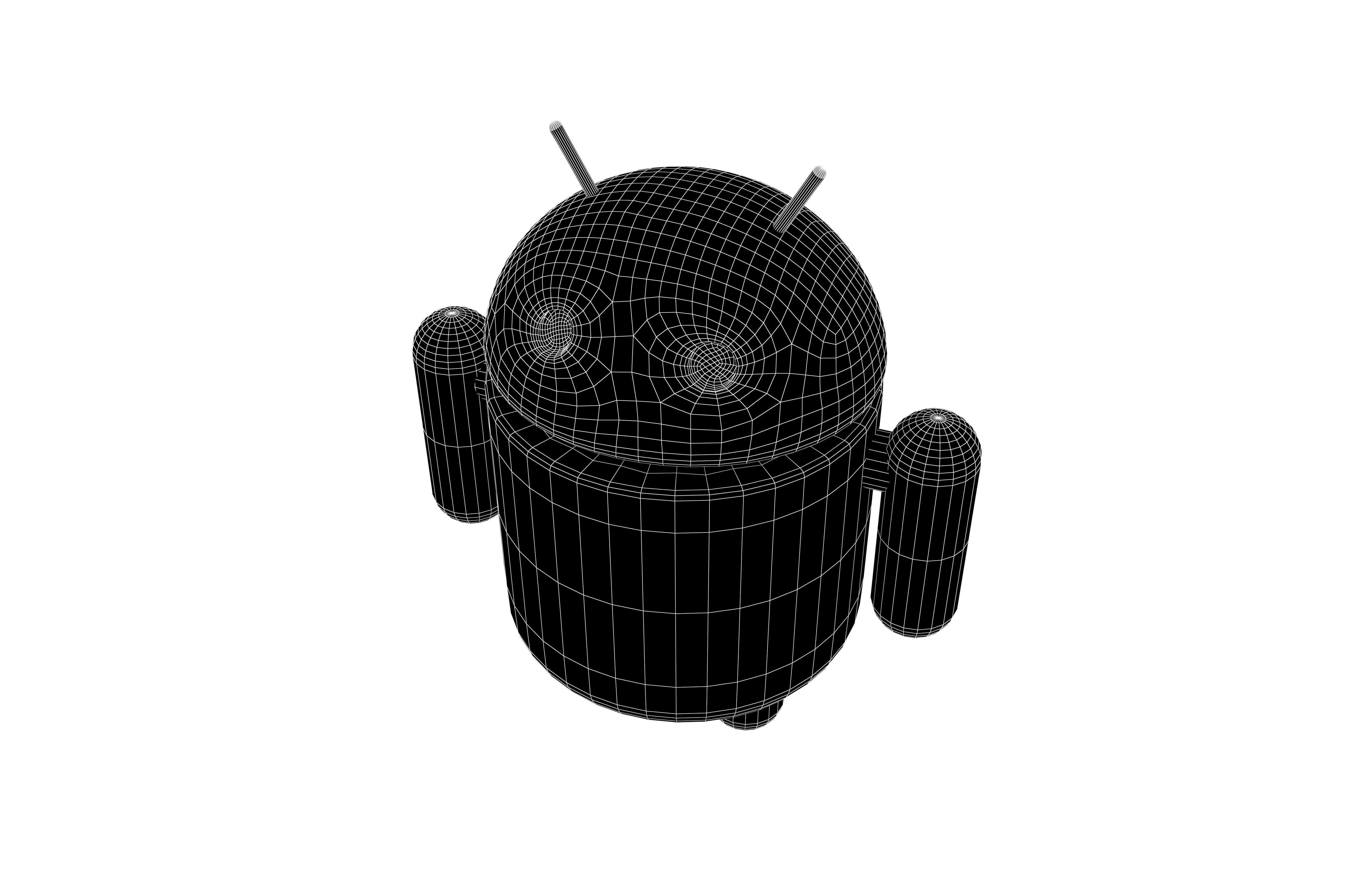 Android Robot v1 002 Free low-poly 3D model_6