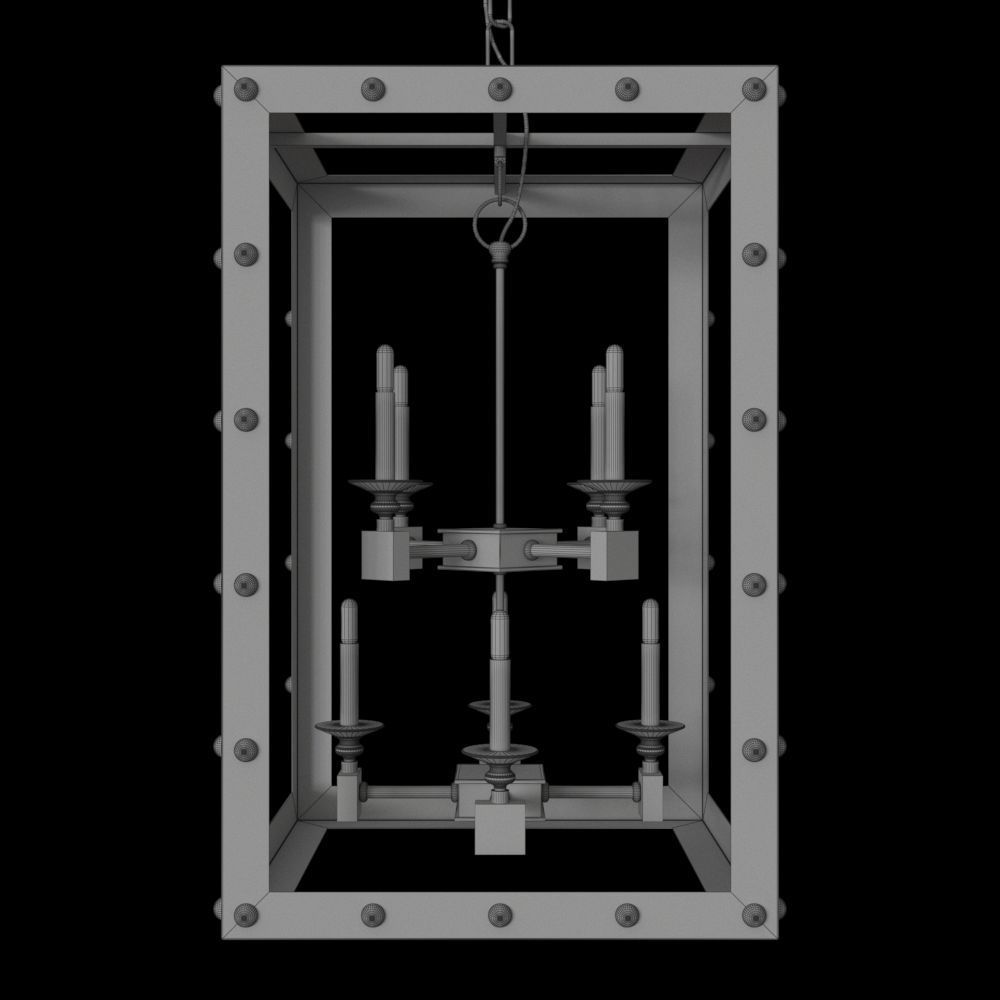 Wildwood Spartacus Chandelier 8 Lights 3D model_4