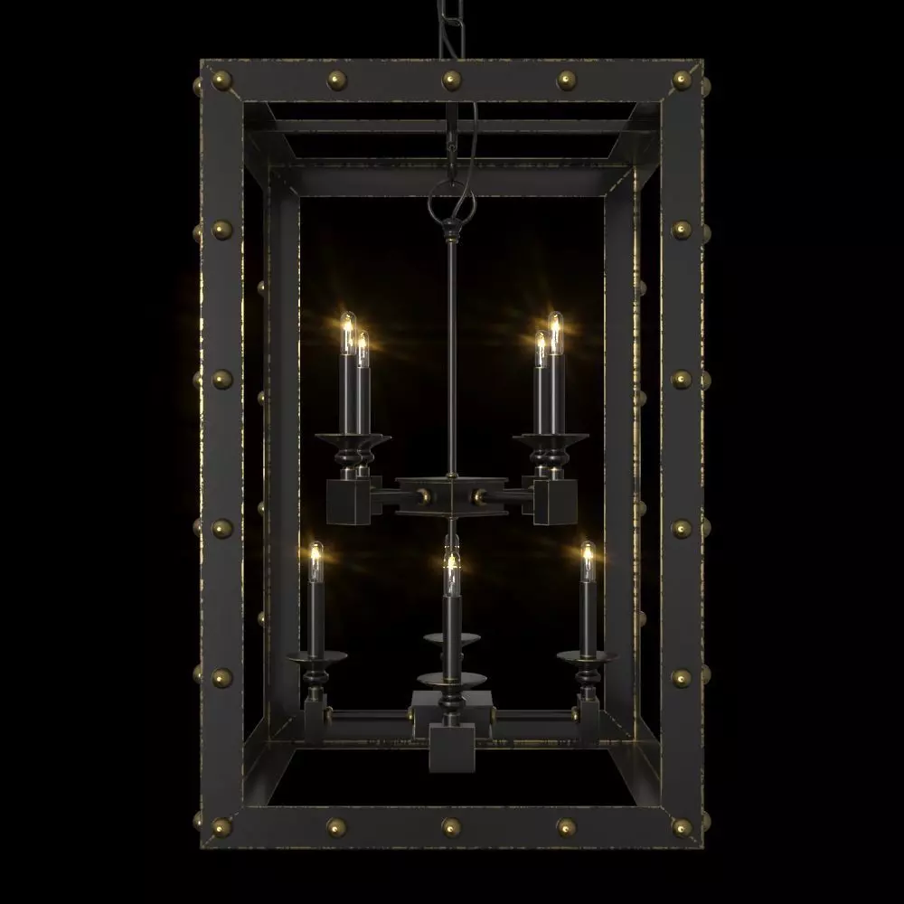 Wildwood Spartacus Chandelier 8 Lights 3D model_0