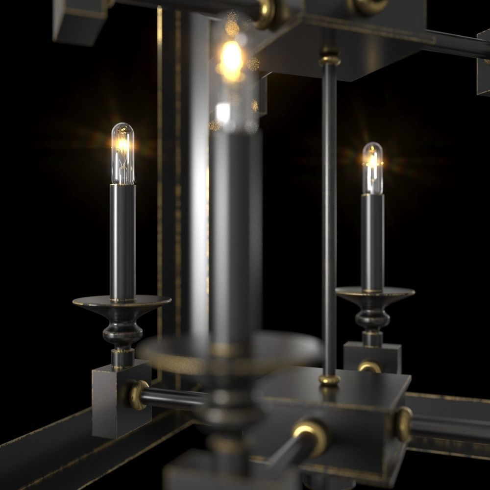 Wildwood Spartacus Chandelier 8 Lights 3D model_3