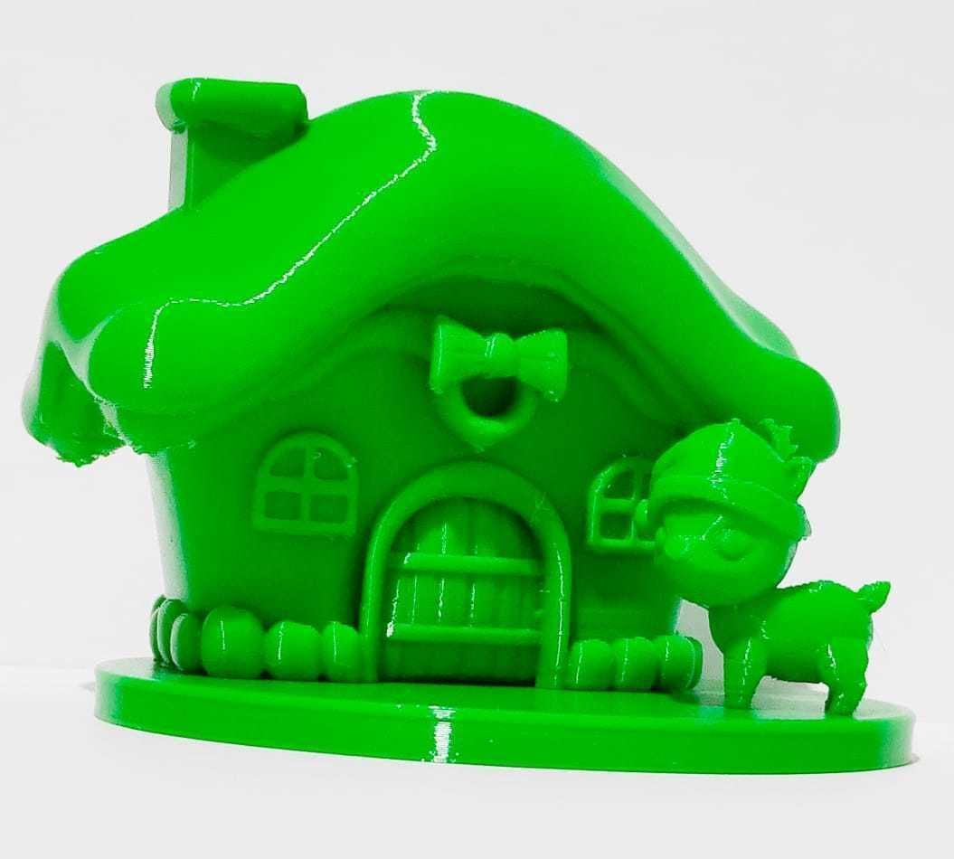 Christmas deer house 3D print model_1