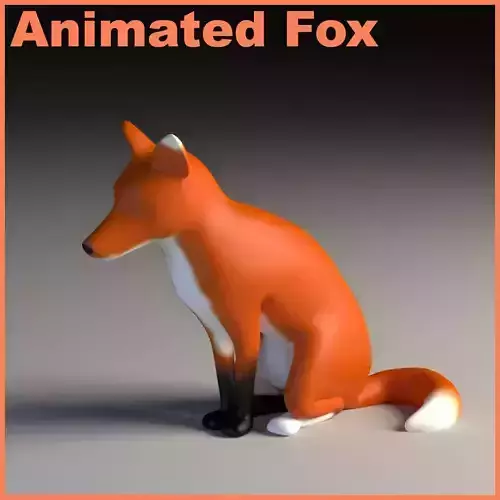 Low Poly Fox - Animated