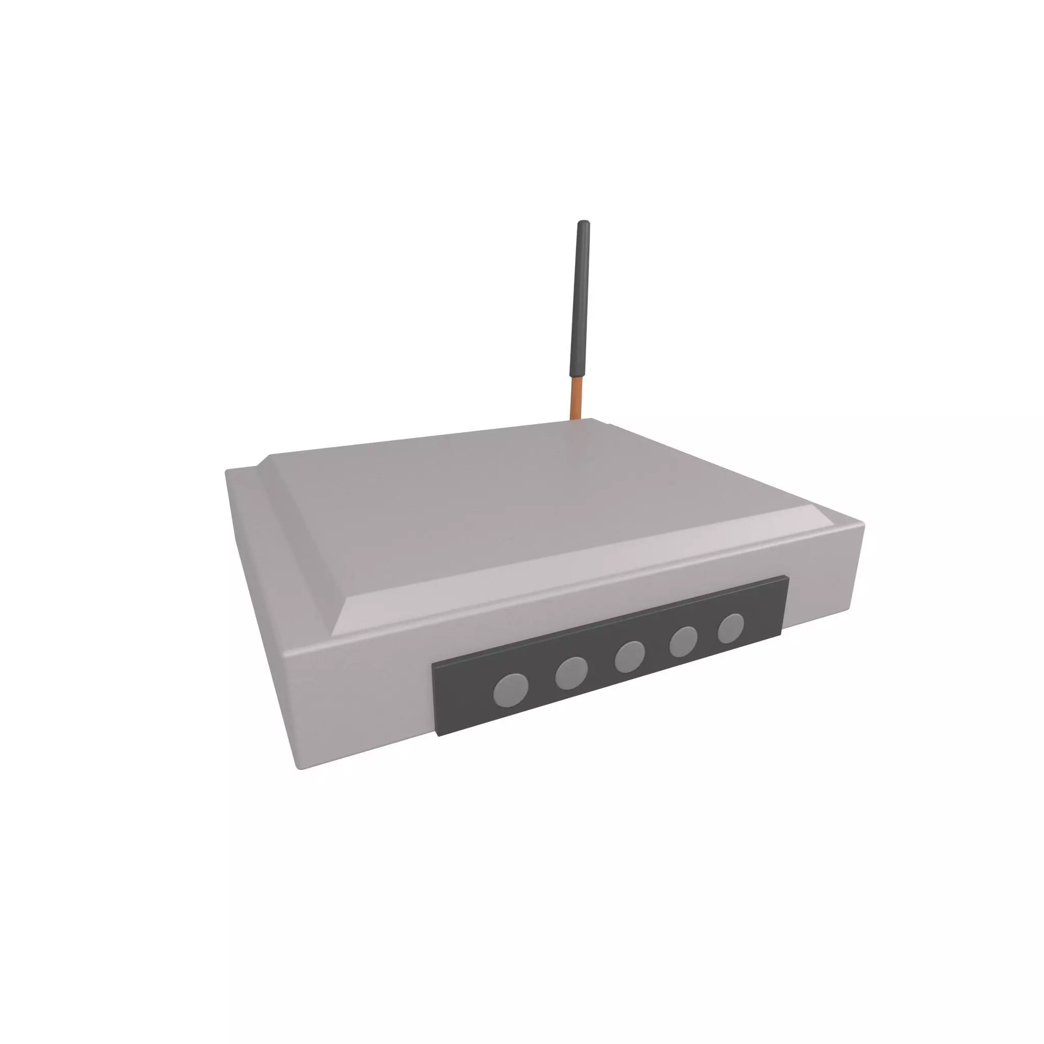 Cartoon Wifi Router v1 001 Low-poly 3D model
