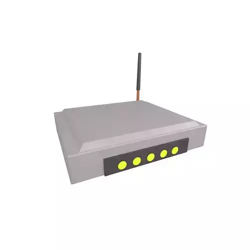 Cartoon Wifi Router v1 002 Low-poly 3D model