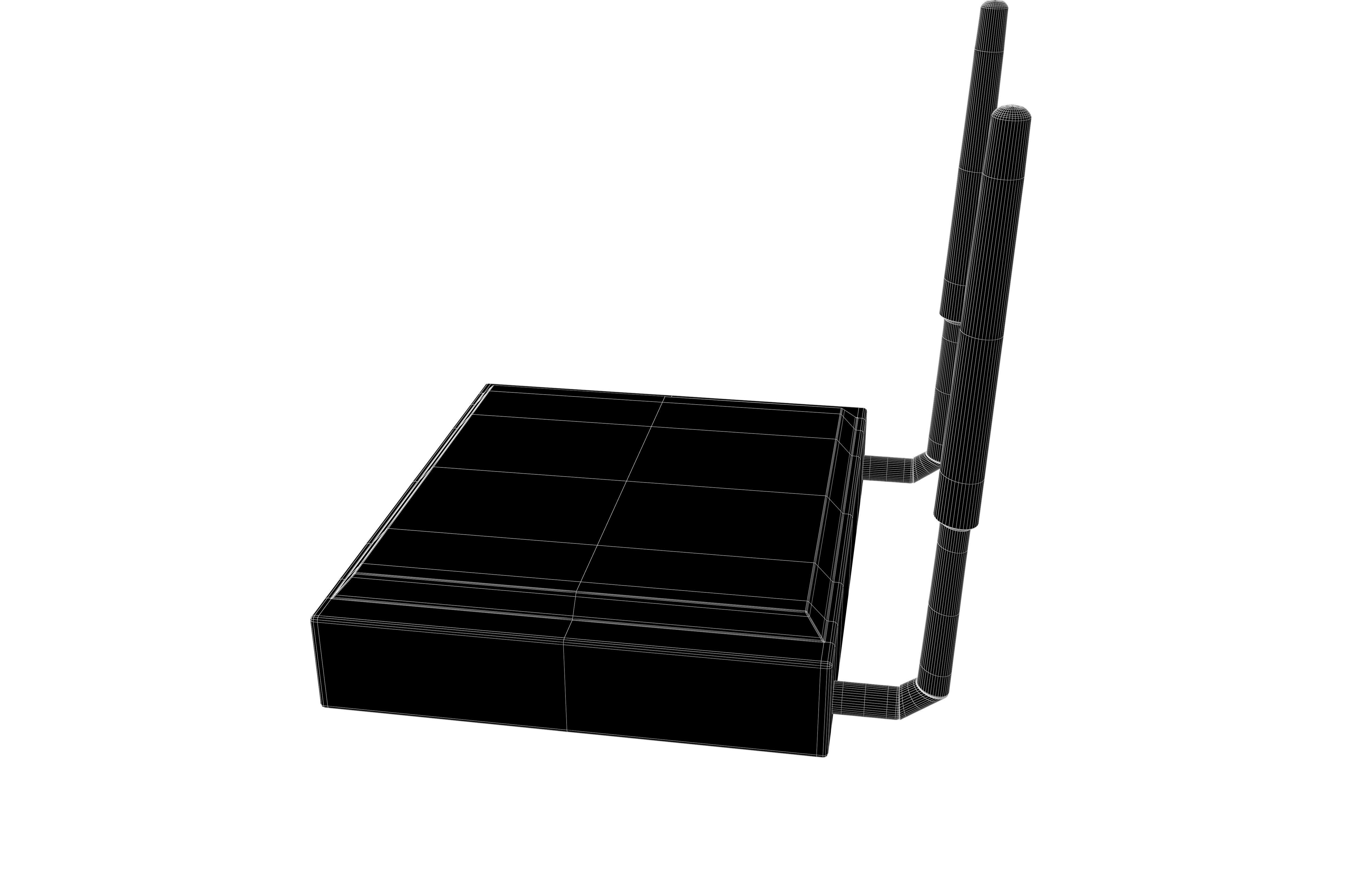 Cartoon Wifi Router v3 001 Low-poly 3D model_5