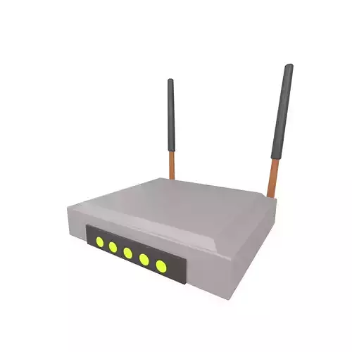 Cartoon Wifi Router v3 002