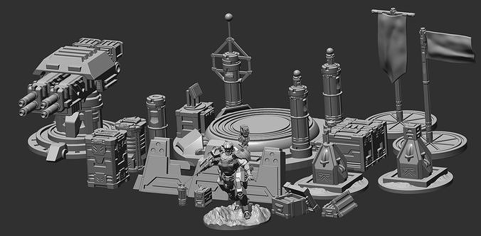 Warsurge Sci-Fi Bundle 3D print model