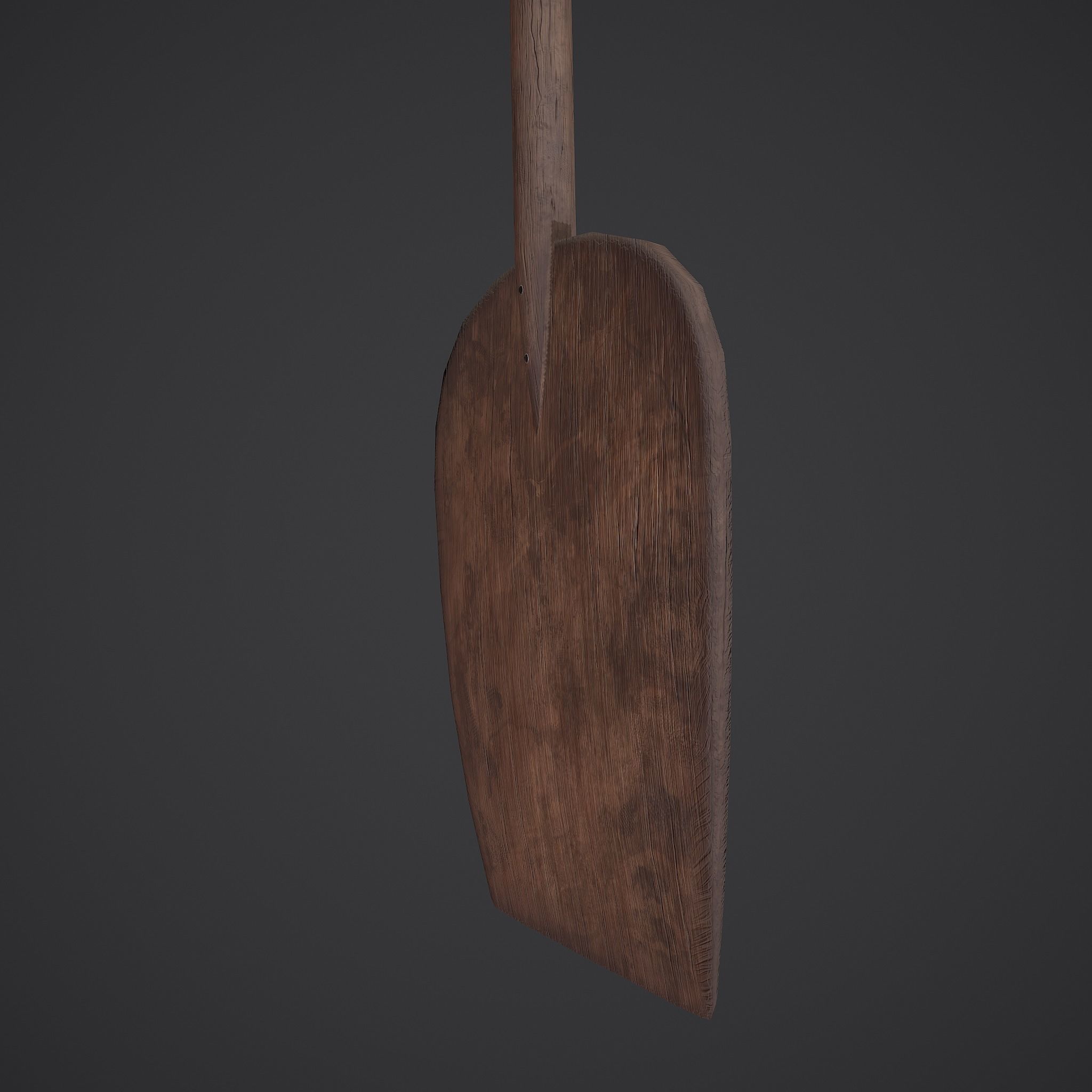 Medieval Bread Paddle Low-poly 3D model_11