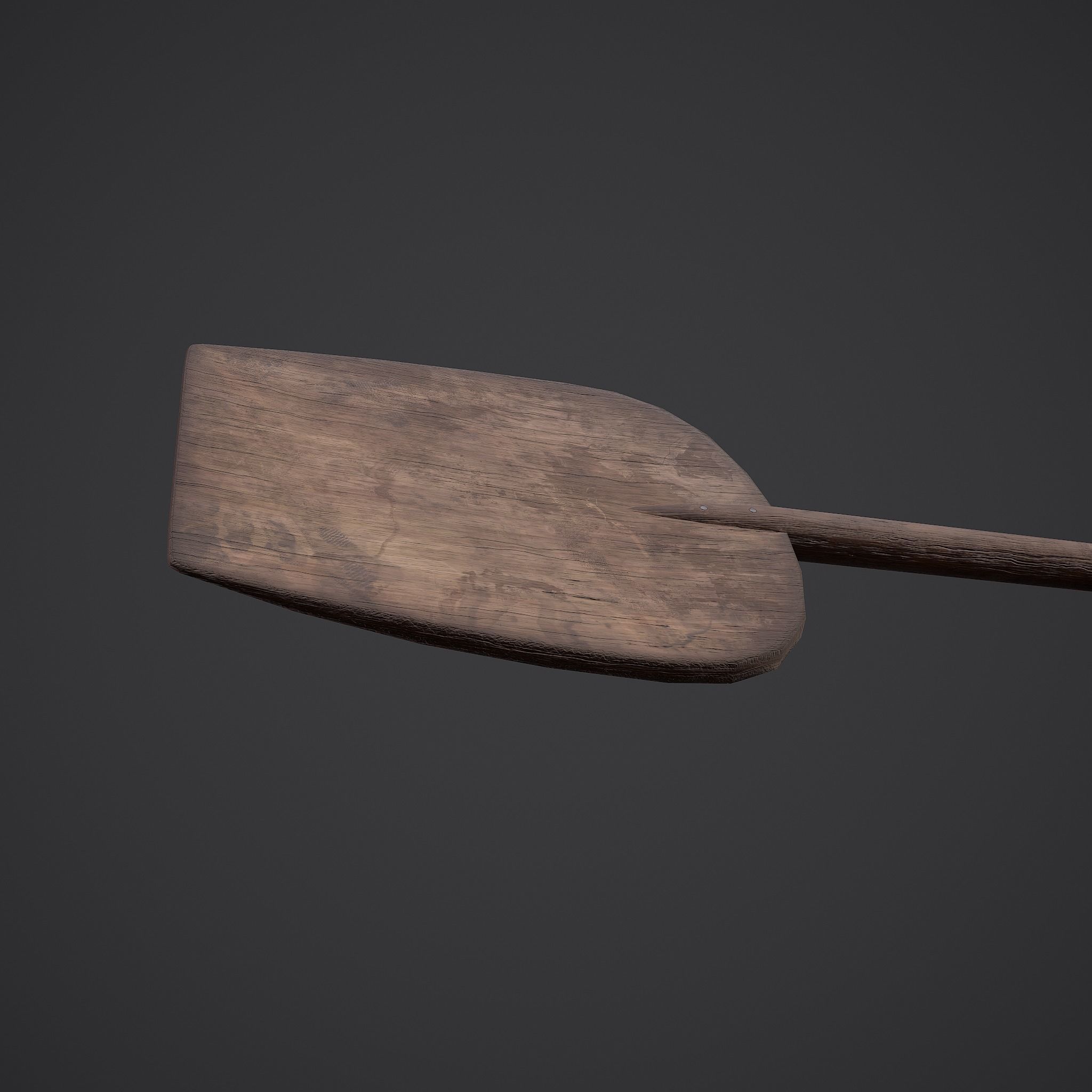 Medieval Bread Paddle Low-poly 3D model_20