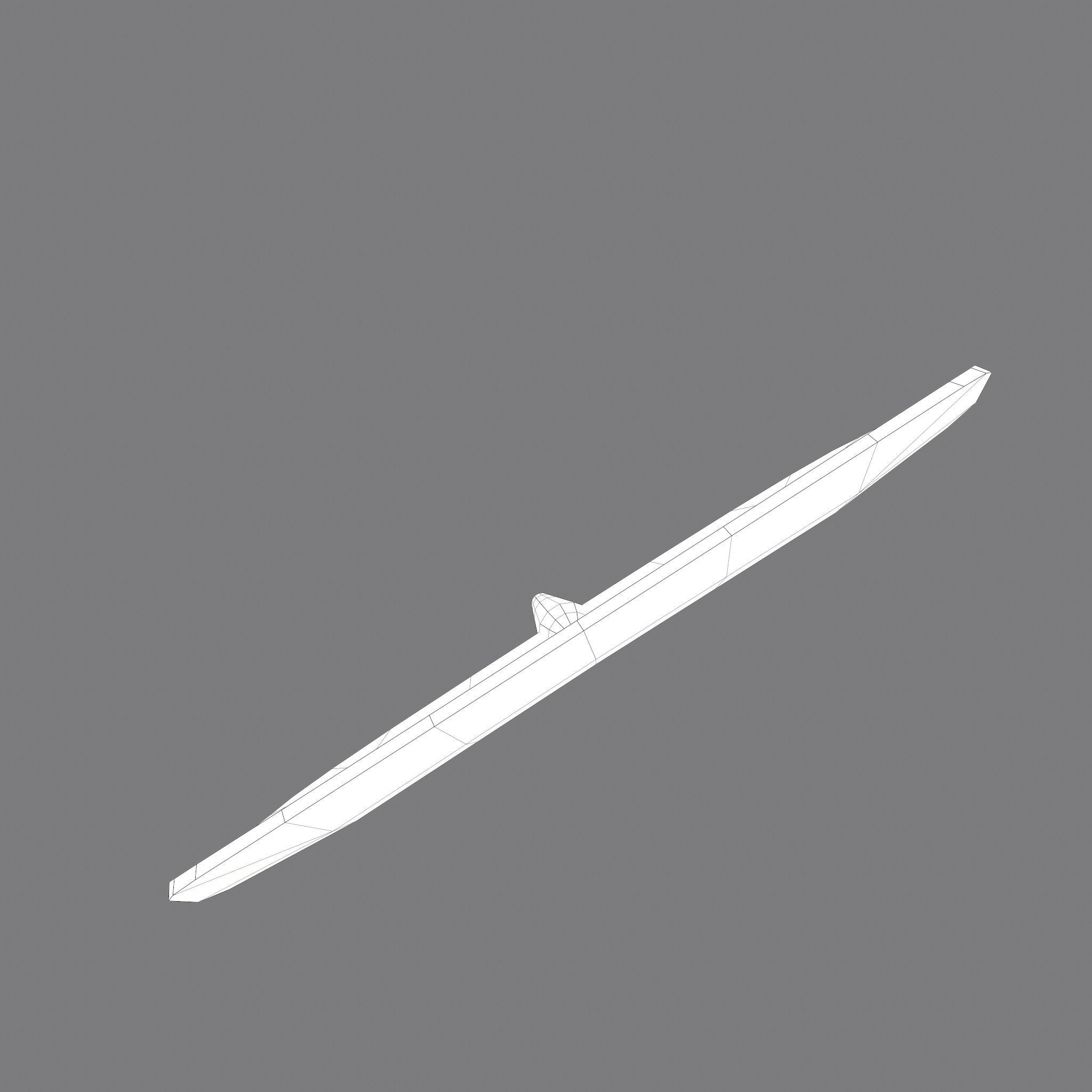 Medieval Bread Paddle Low-poly 3D model_30