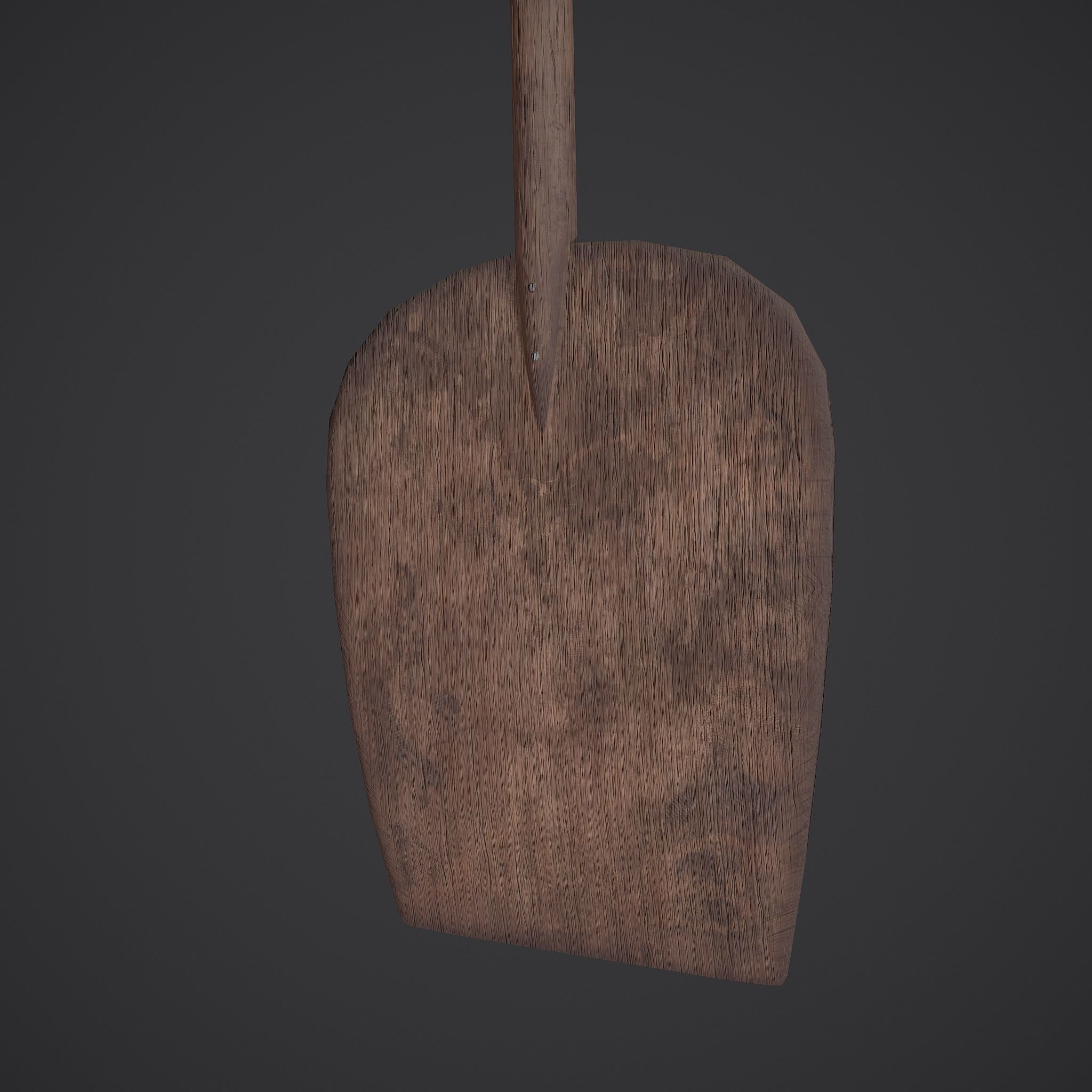 Medieval Bread Paddle Low-poly 3D model_10