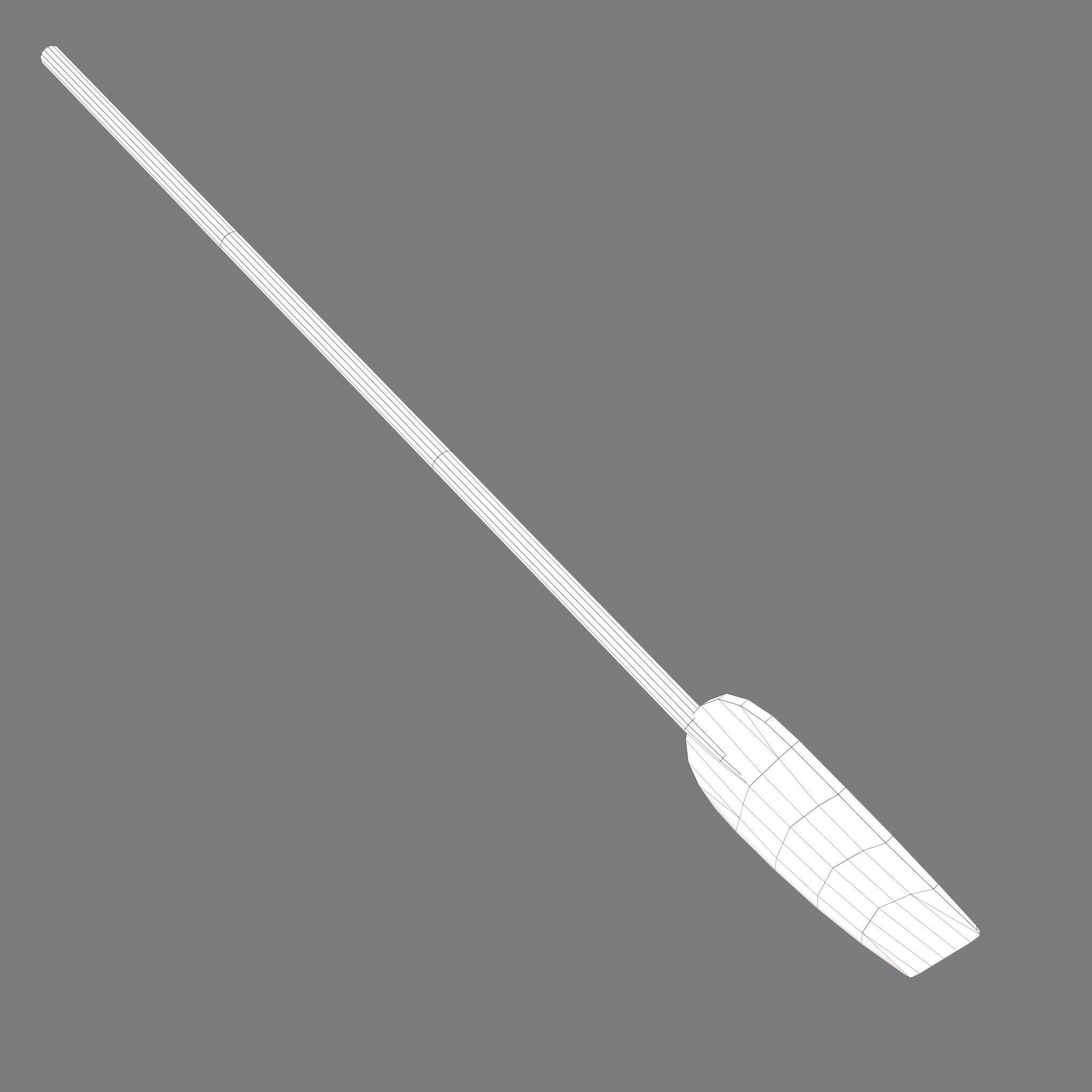 Medieval Bread Paddle Low-poly 3D model_25