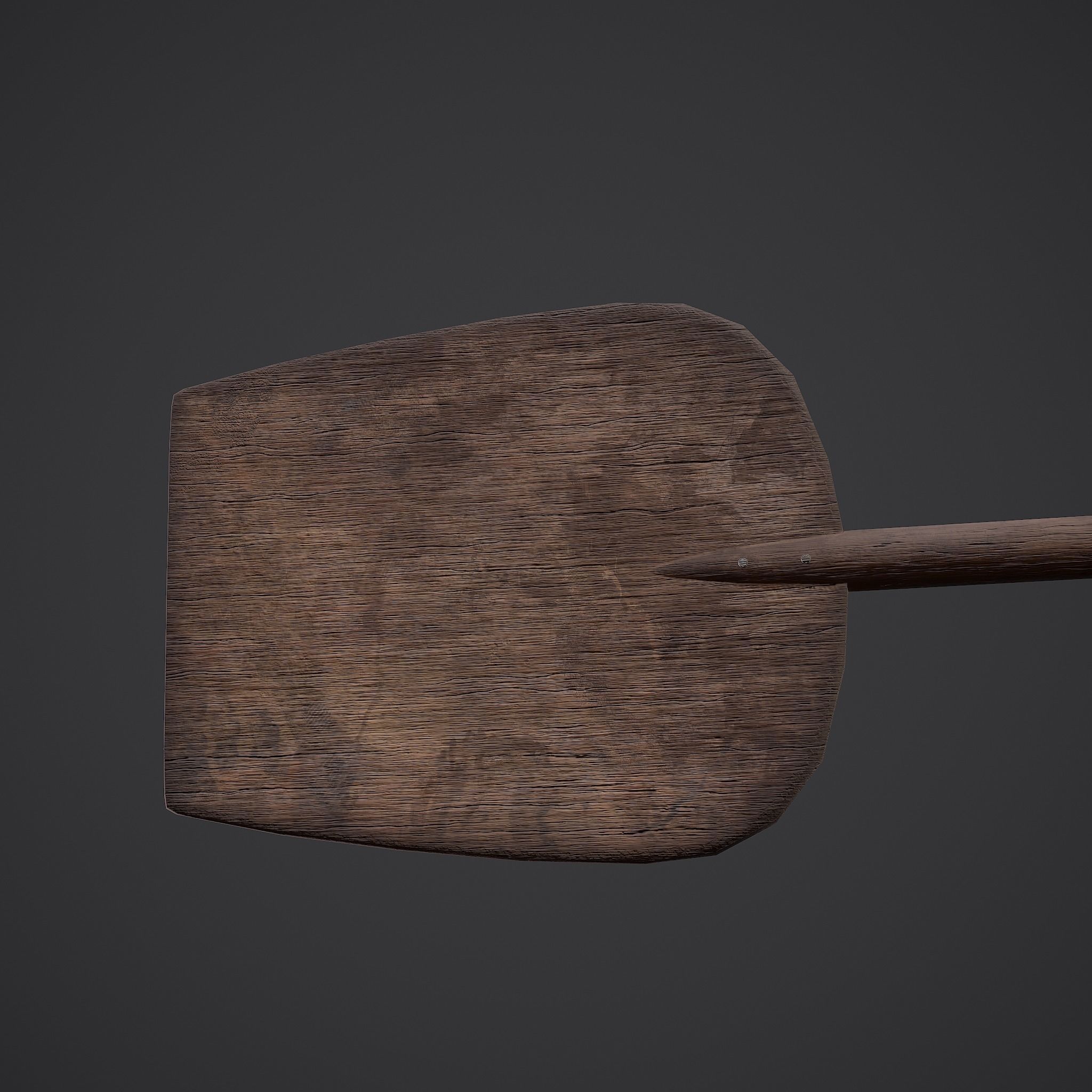 Medieval Bread Paddle Low-poly 3D model_16