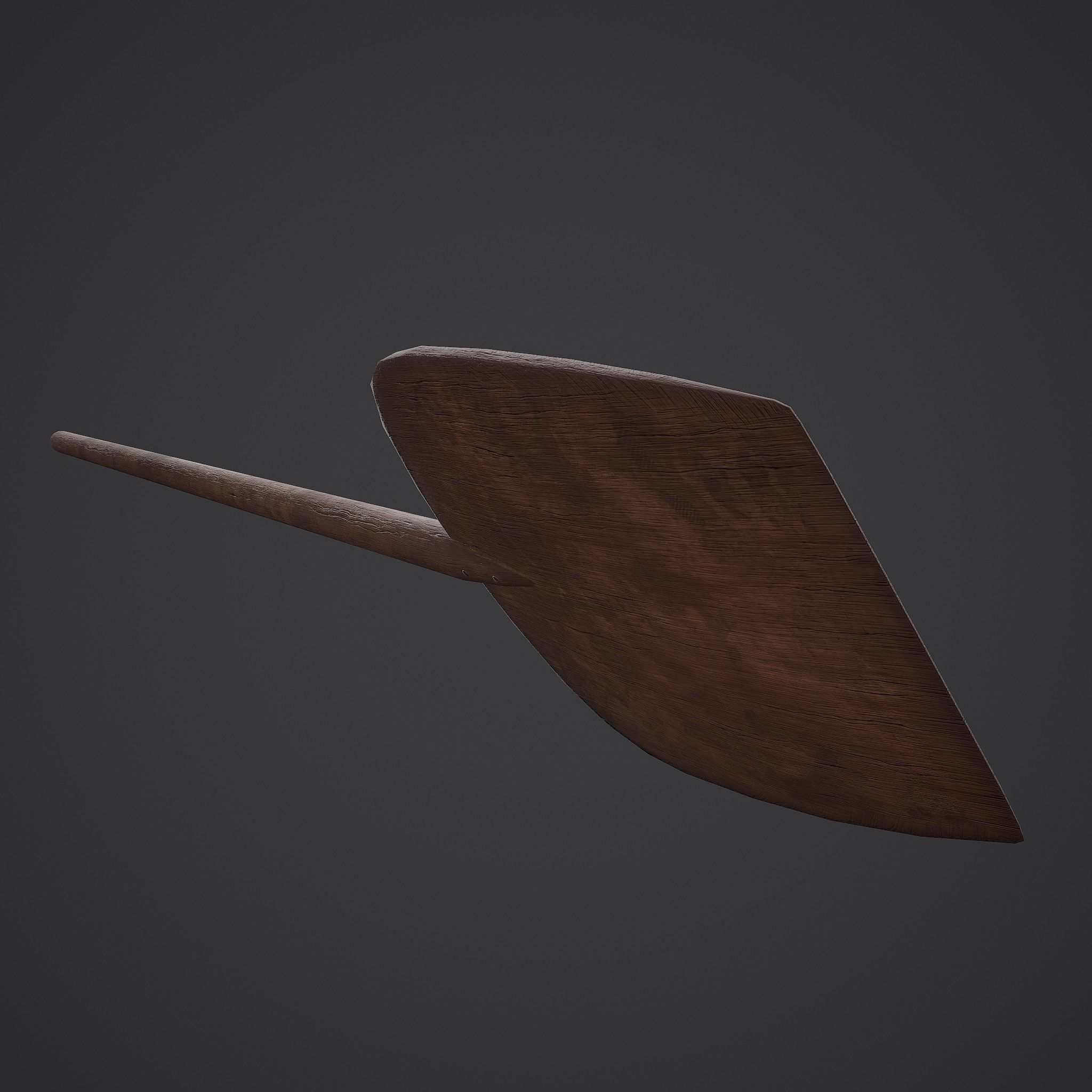Medieval Bread Paddle Low-poly 3D model_18