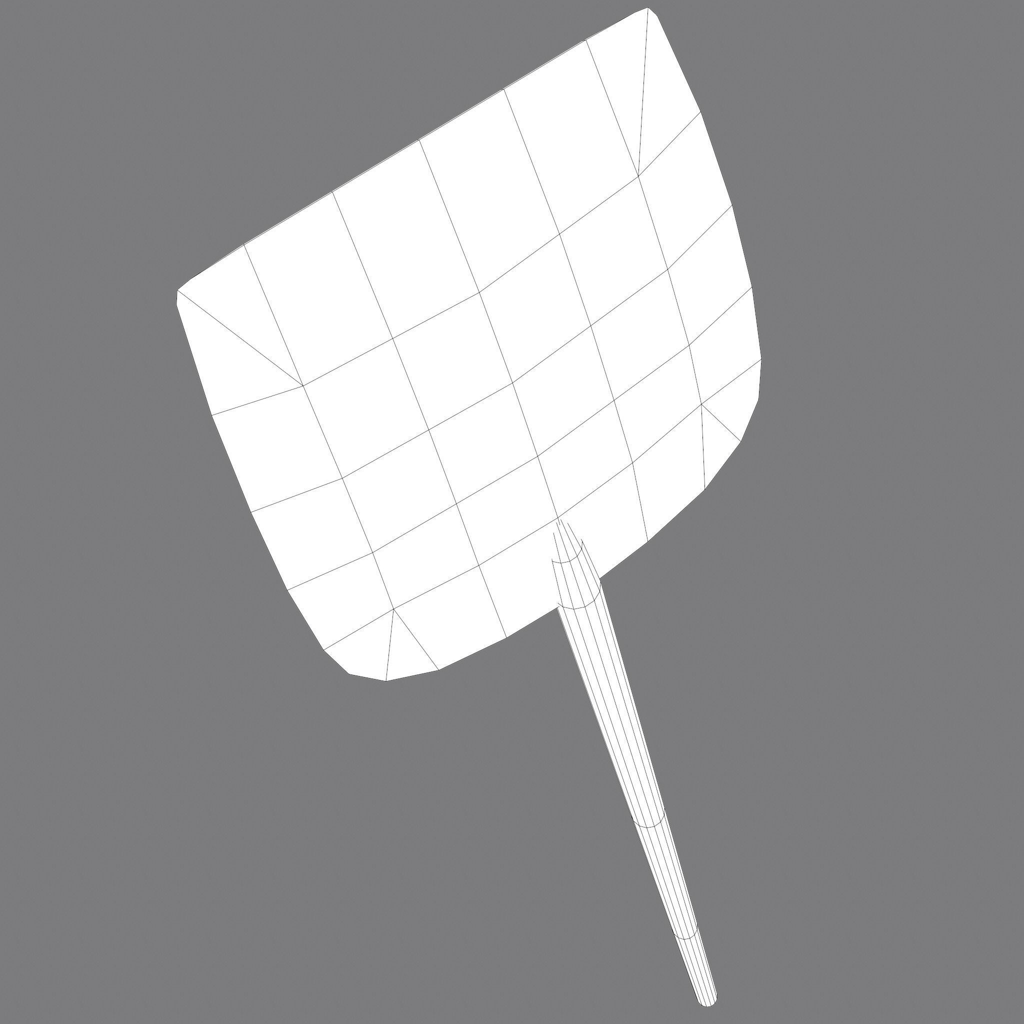 Medieval Bread Paddle Low-poly 3D model_31