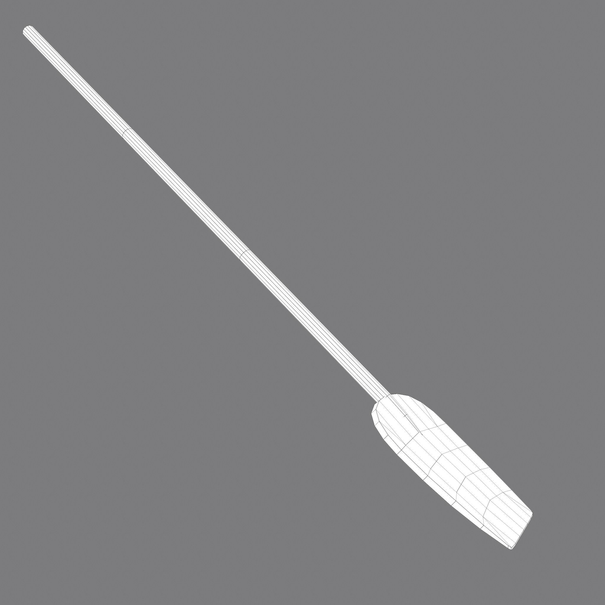 Medieval Bread Paddle Low-poly 3D model_24