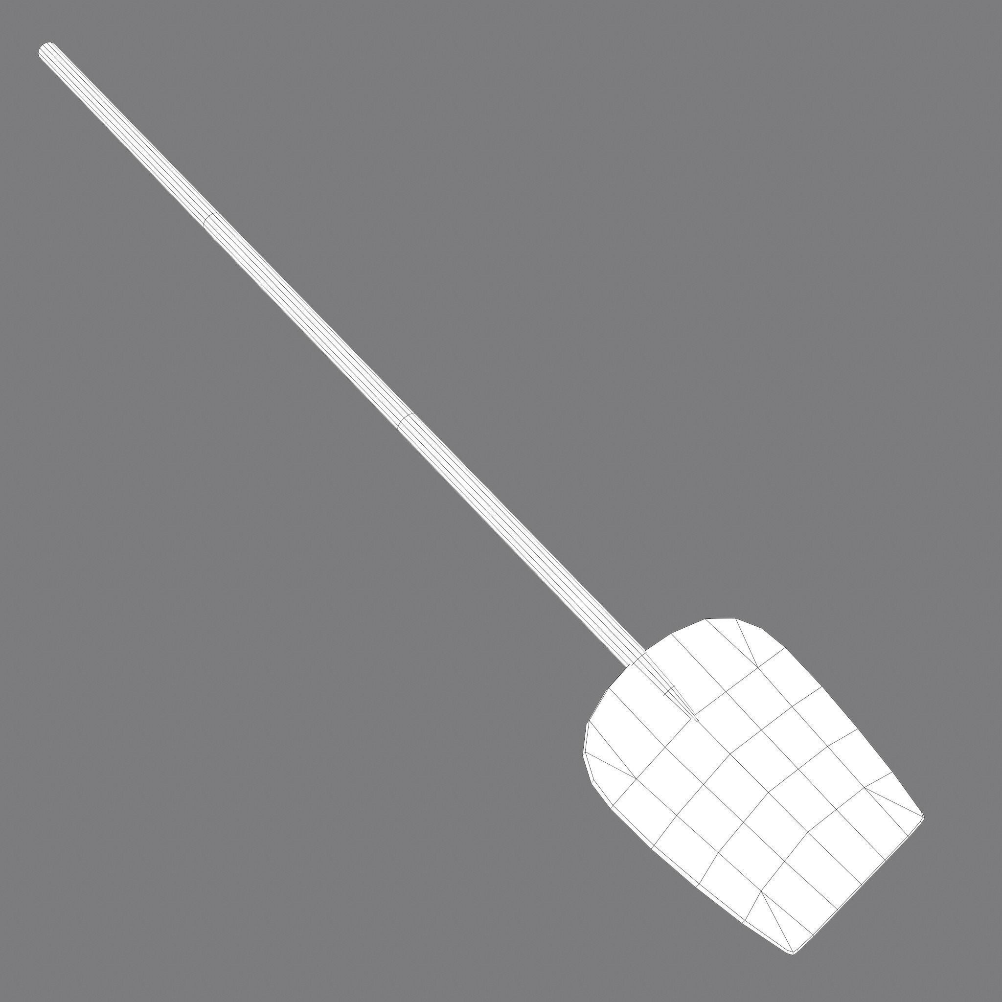 Medieval Bread Paddle Low-poly 3D model_23