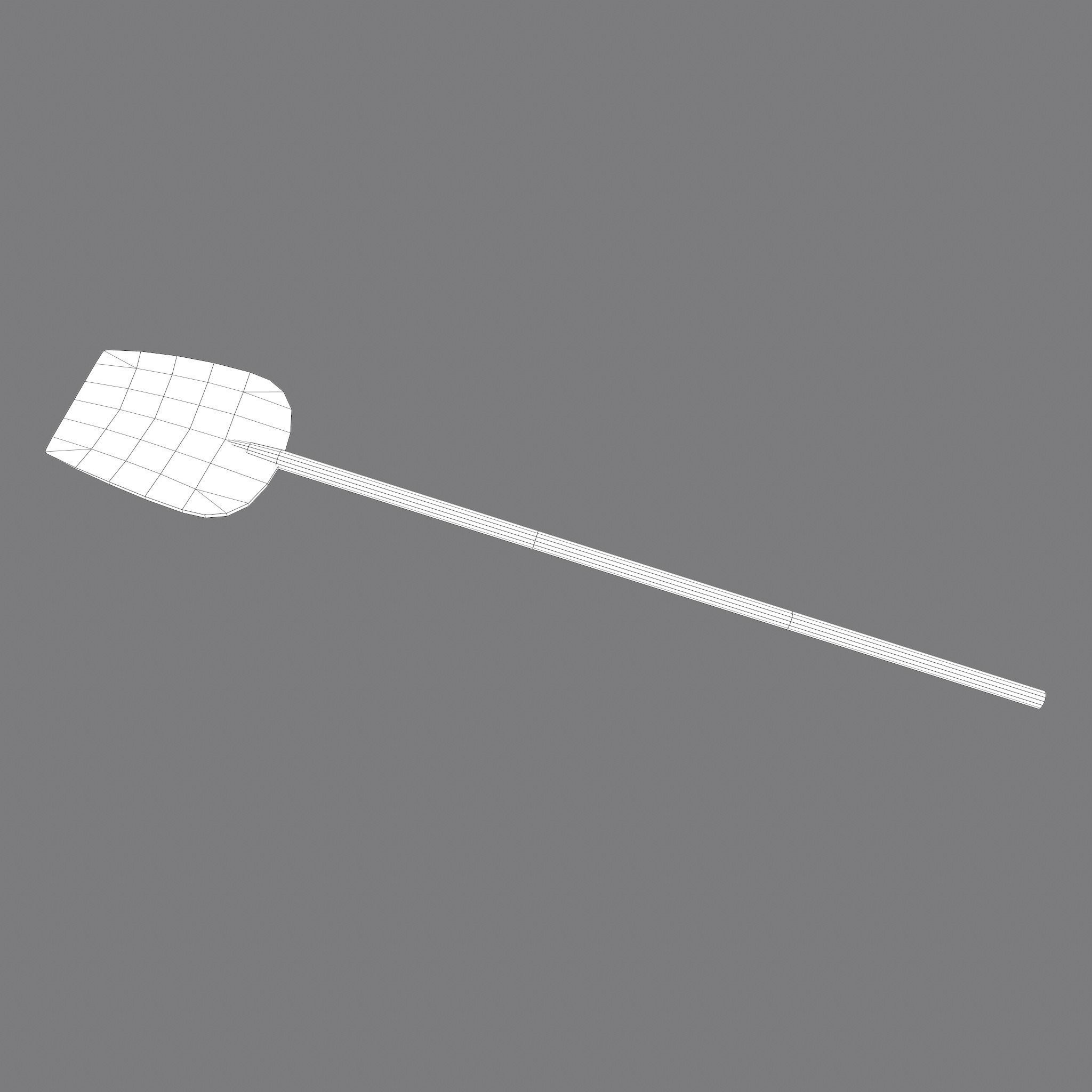 Medieval Bread Paddle Low-poly 3D model_32