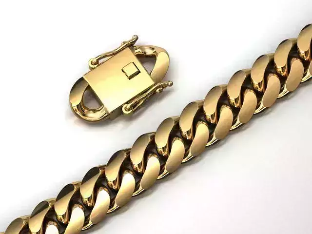 8MM CUBAN LINK CHAIN BRACELET OR NECKLACE