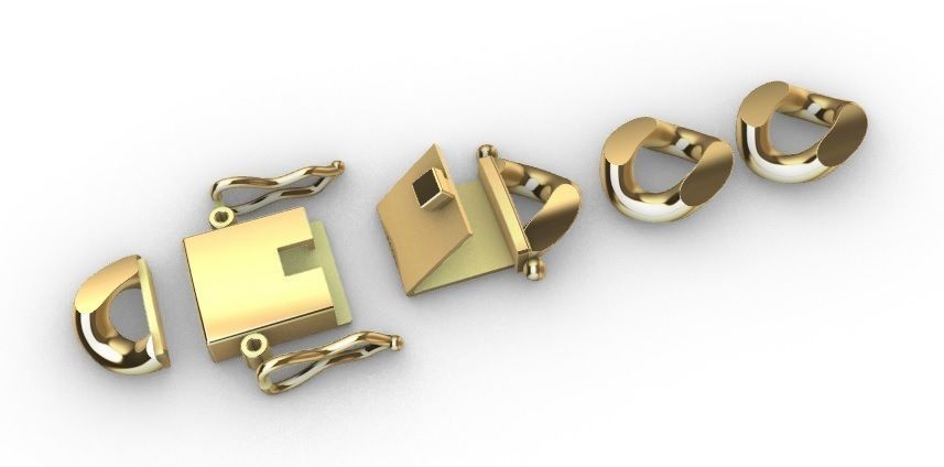 8MM CUBAN LINK CHAIN BRACELET OR NECKLACE 3D print model_3