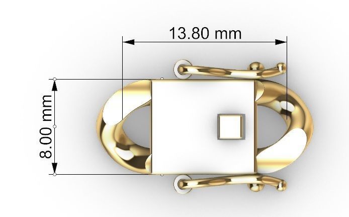 8MM CUBAN LINK CHAIN BRACELET OR NECKLACE 3D print model_7