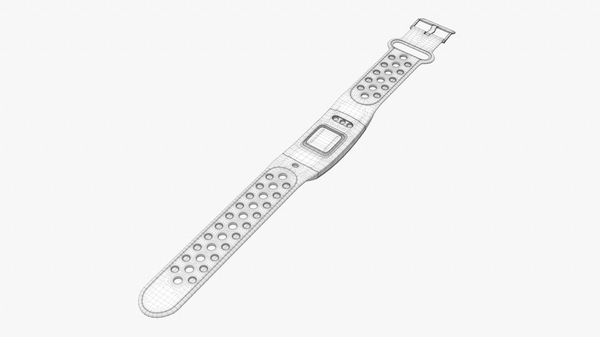 Smart watch 01 open 3D model_12