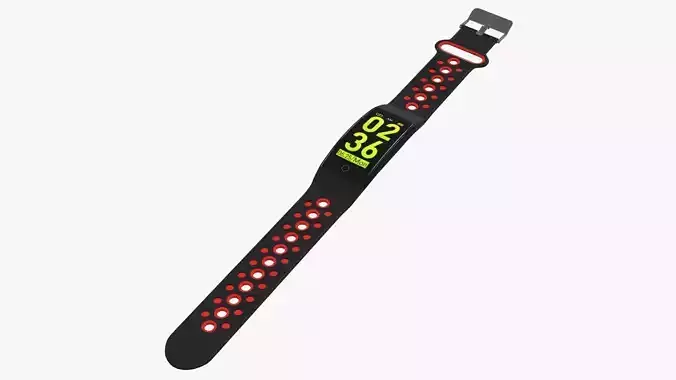 Smart watch 01 open 3D model