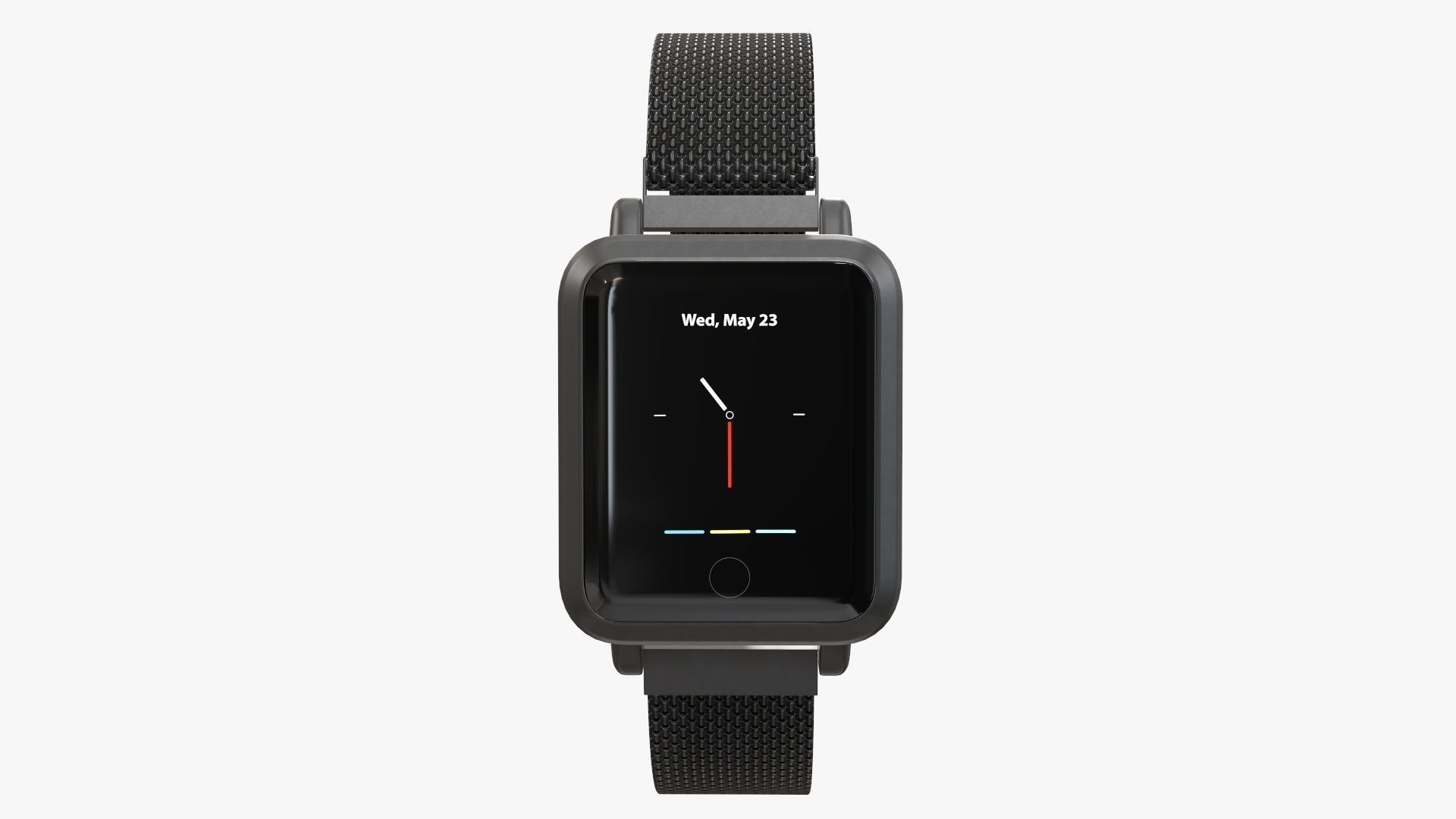 Smart watch 02 closed 3D model_6