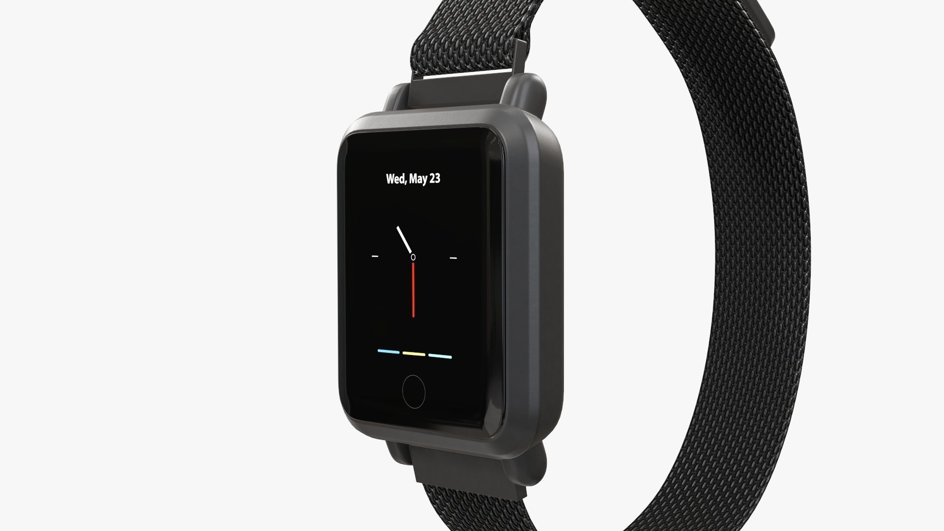 Smart watch 02 closed 3D model_4