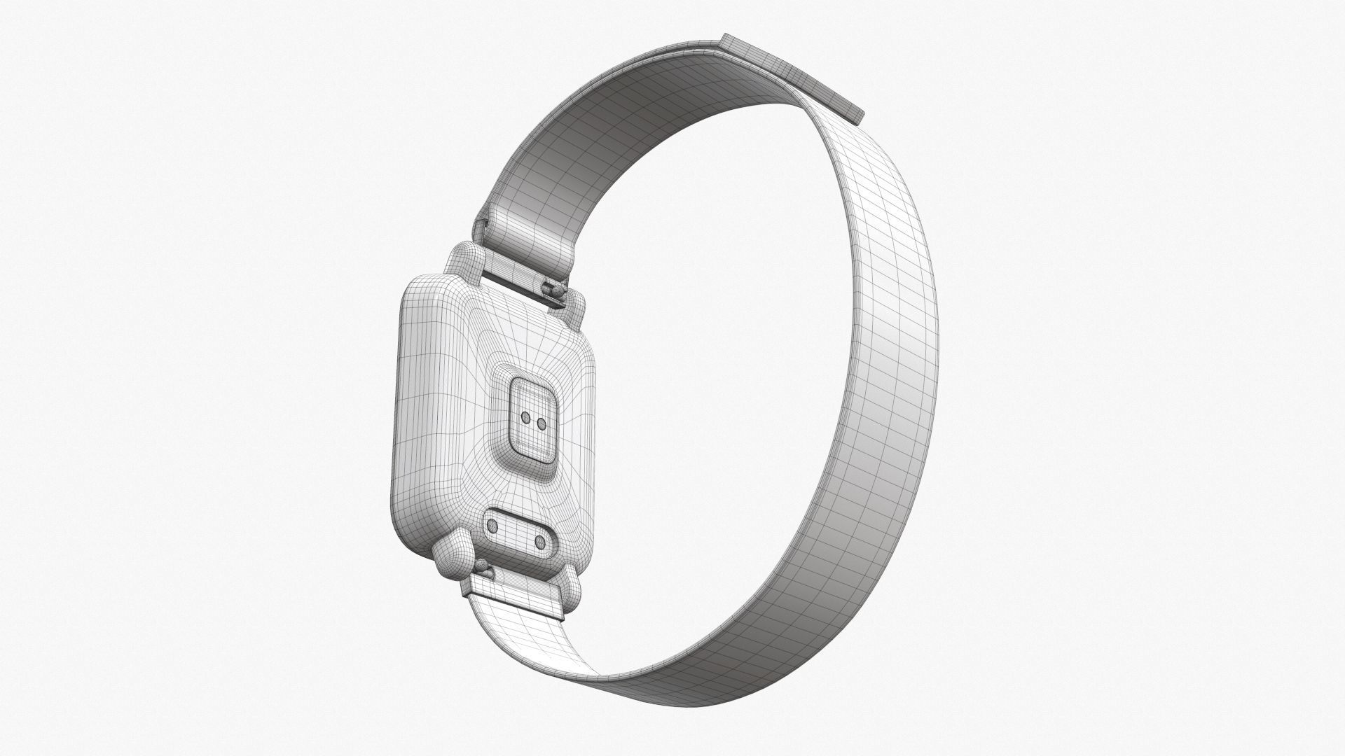 Smart watch 02 closed 3D model_15