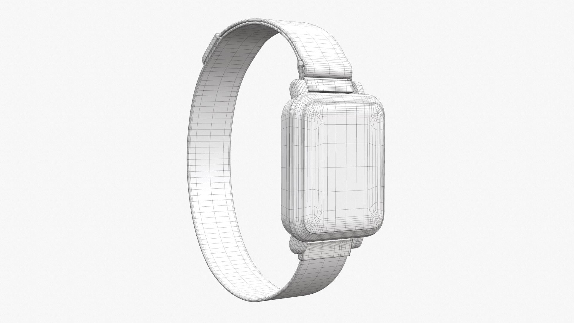 Smart watch 02 closed 3D model_8