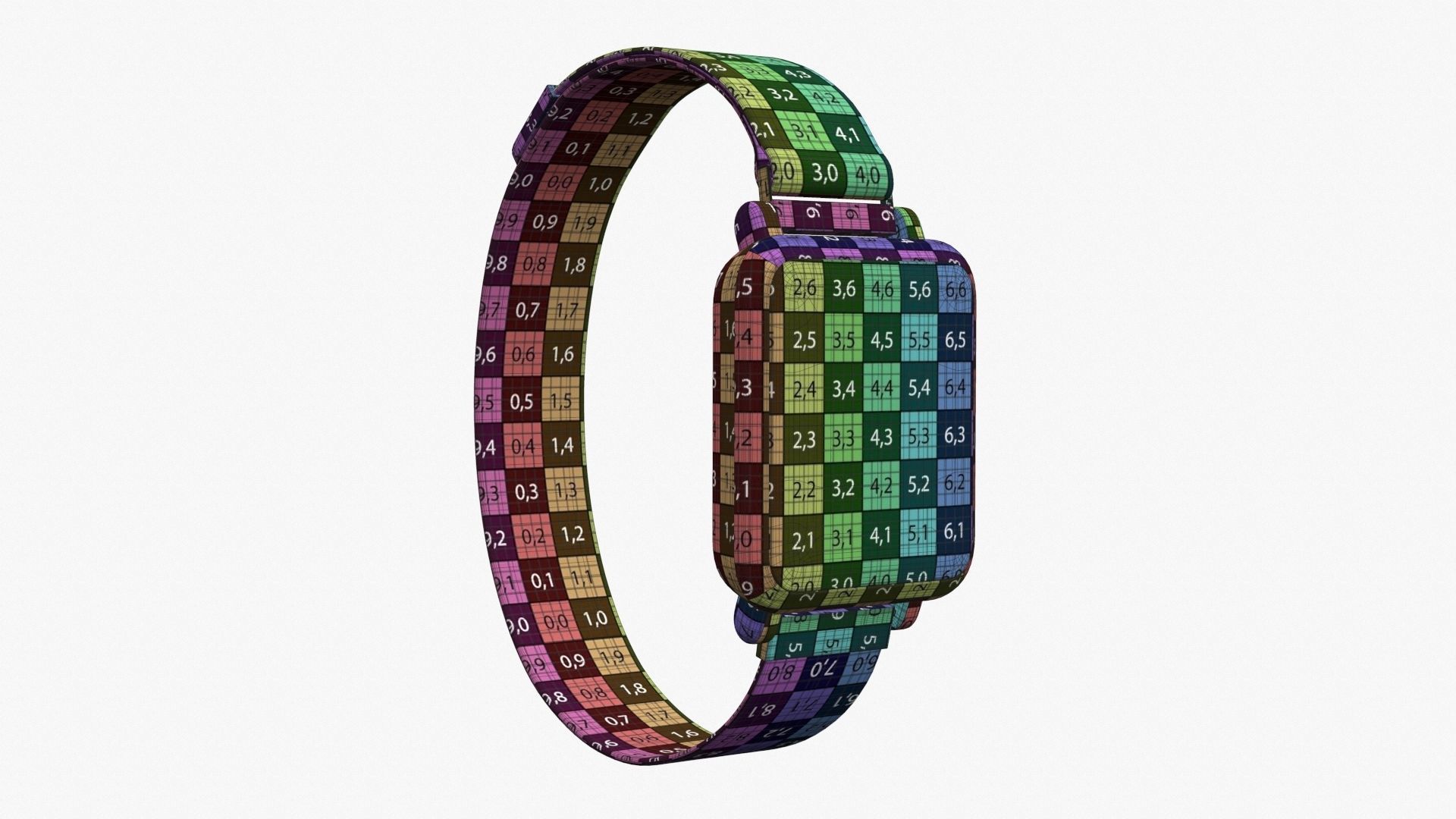 Smart watch 02 closed 3D model_16