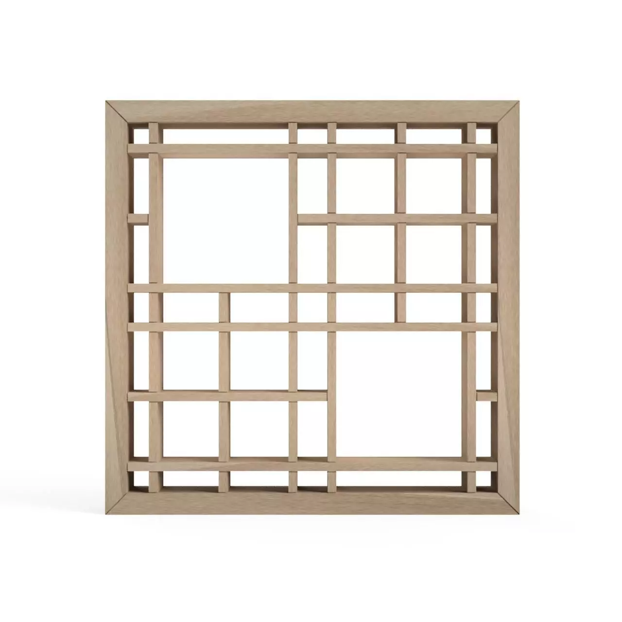 Yotsumejunoji wooden frame with squares 3D print model_0
