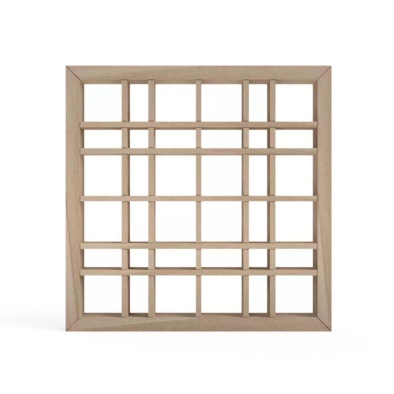 Fukiyose wooden frame with squares 3D print model_0